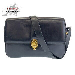 Celine Black Leather Shoulder Bag